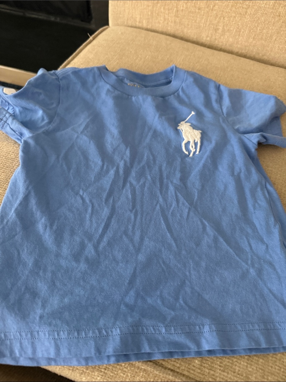 Toddler Ralph Lauren Light Blue, Gray Kids Polo Player T‑Shirt and long sleeve
